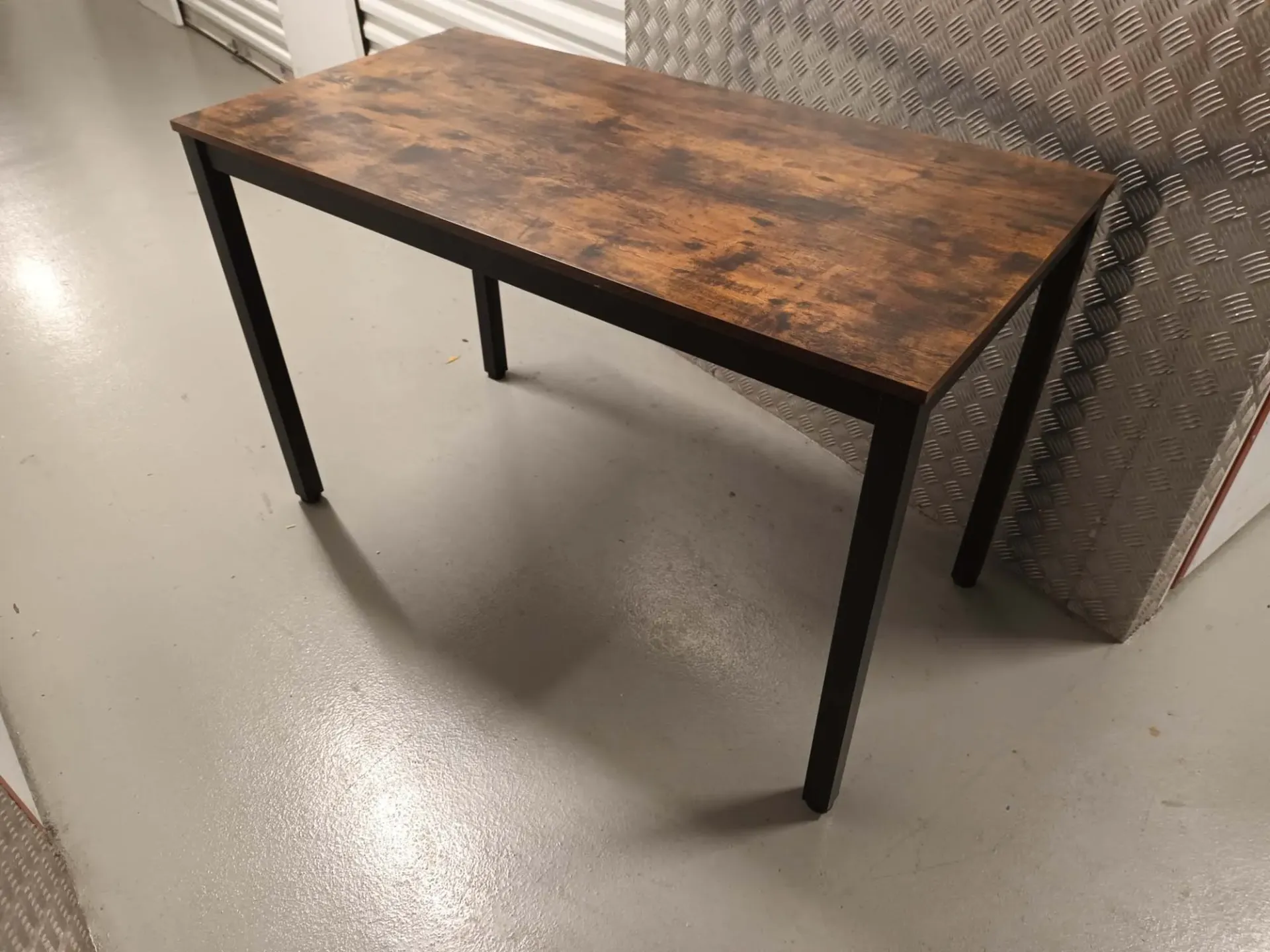 Table de bureau 120x60cm bois foncé