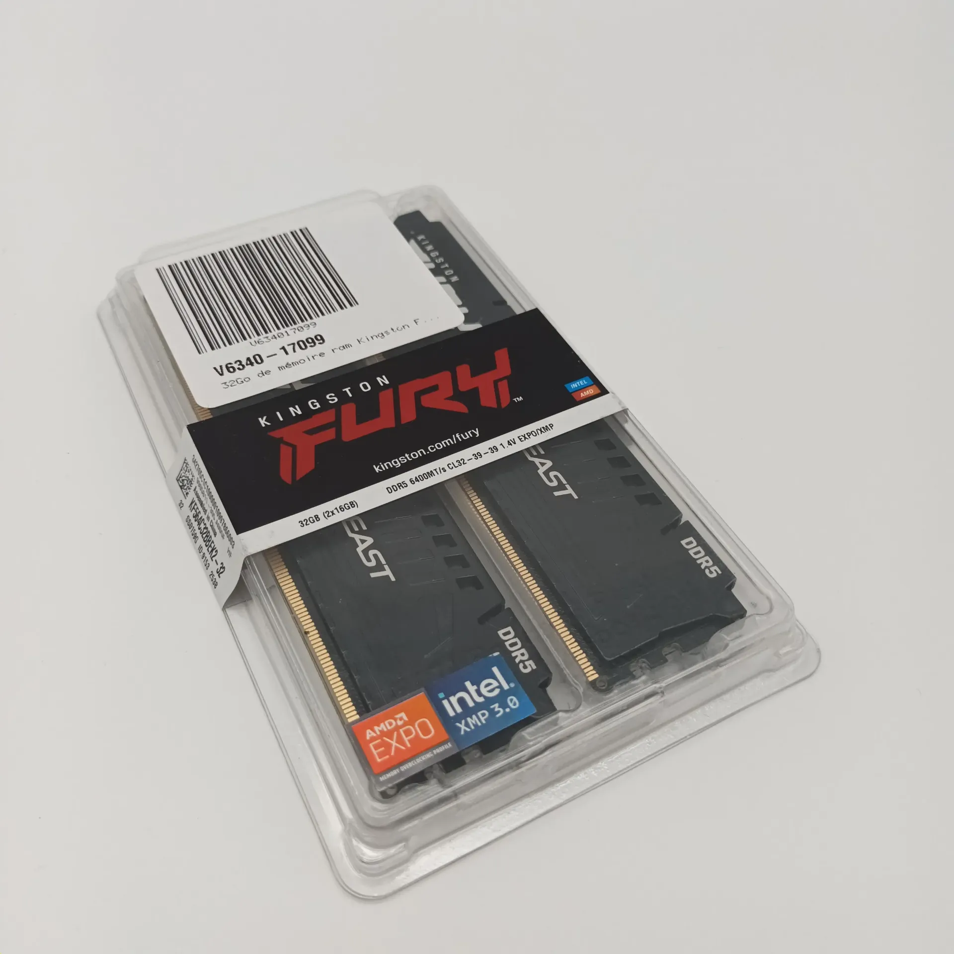 [ORDIRAM-260215-39-1] 32Go de mémoire ram Kingston FURY - DDR5 (2x16Go)